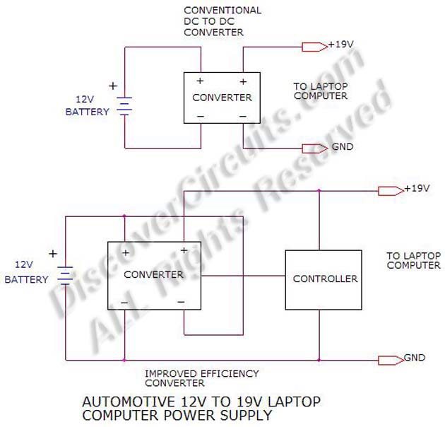Circuit Schematic 12V LapTop Power Supply