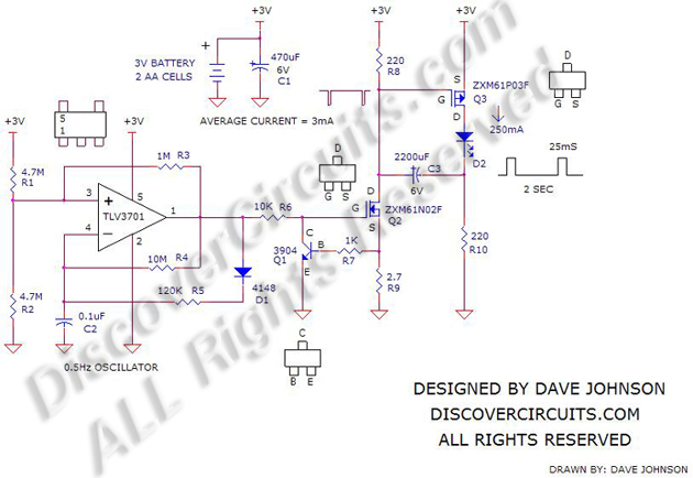 circuitssuper Bright 3v Powered LED Flasher