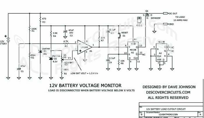12V Battery Voltage Monitor Circuit