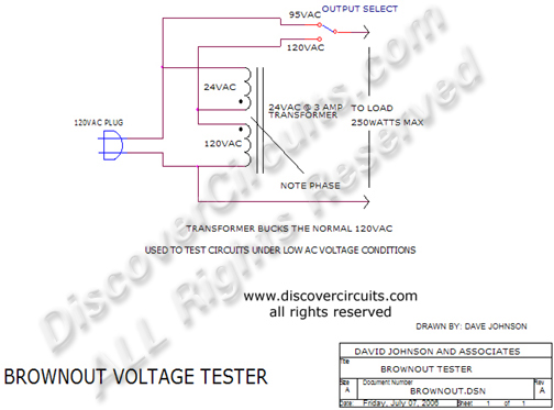 Circuit Brown Voltage Tester