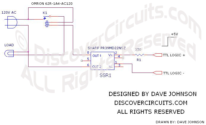 Computer Controlled Relay circuit designed

 by David Johnson, P.E.