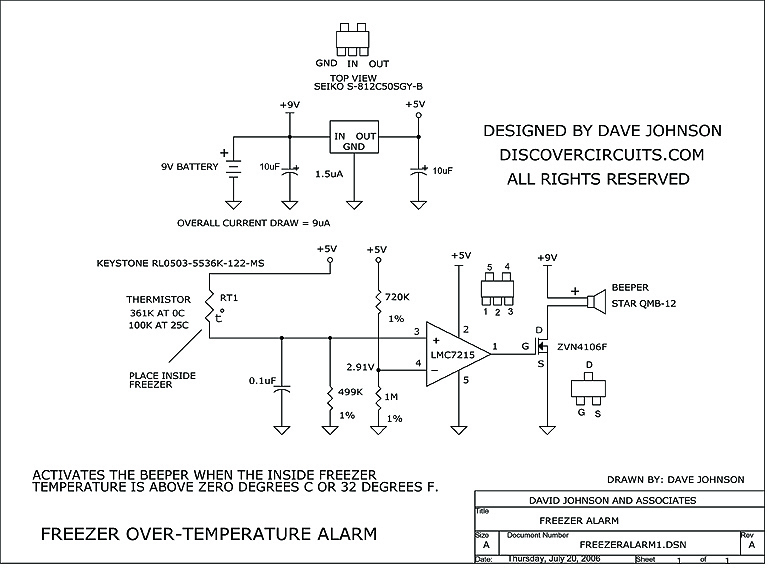Alarm:  Freezer Over-Temp, David Johnson, 7/20/2006