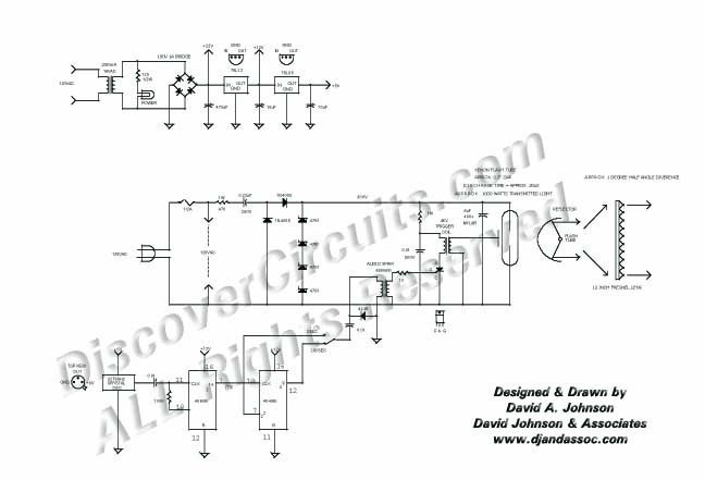 
Air Transparency Monitor Xenon Light Transmitter , Circuit designed by David A. Johnson, P.E.