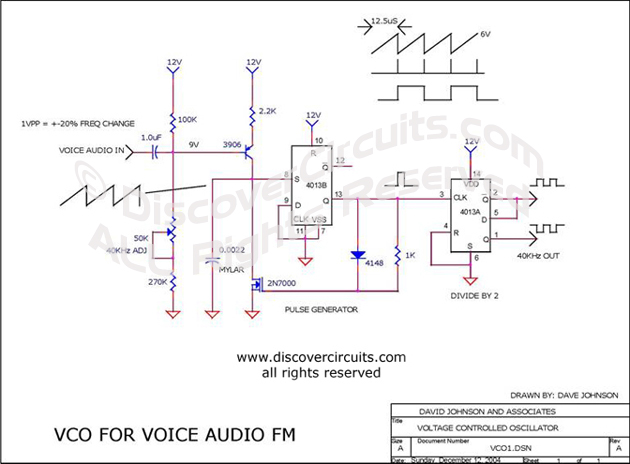 
VCO for Voice Audio FM designed

  by David Johnson, P.E. (Dec 12, 2004)