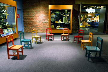 Musical Chair Exhibit, Boston MA Children's Museum